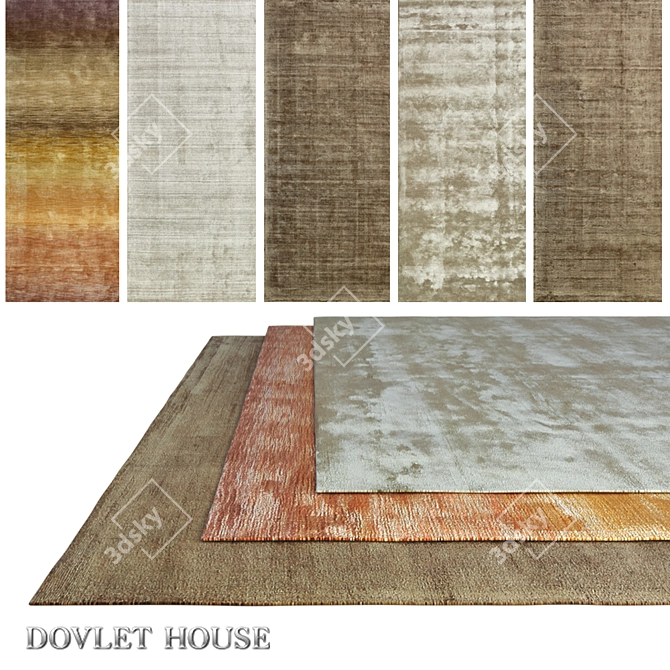 Title: DOVLET HOUSE Silk Carpets Collection 3D model image 1