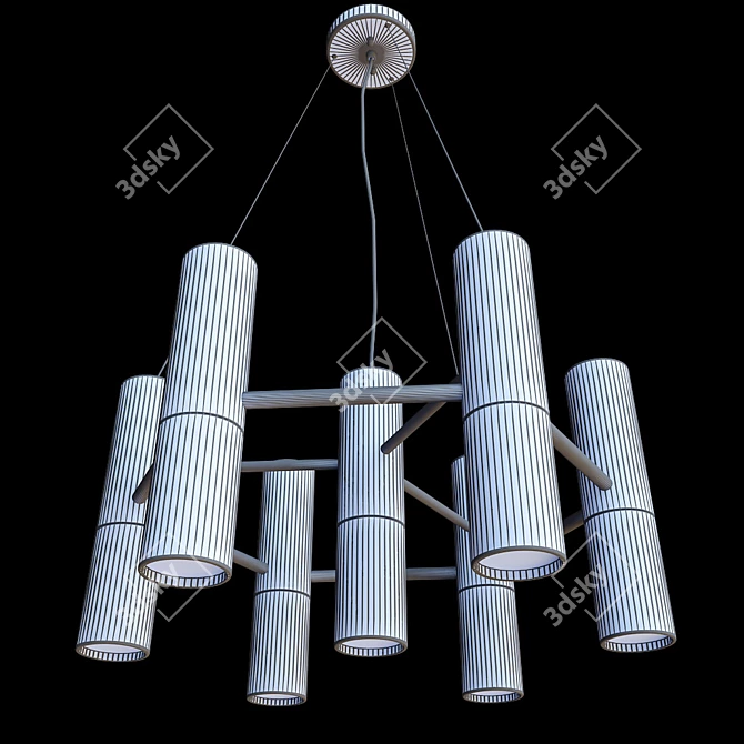 Ultra GU10 Pendant Chandelier 3D model image 3