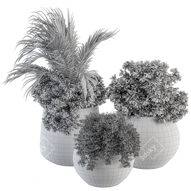 Greenery Delight - Indoor Plant Set 3D model image 5