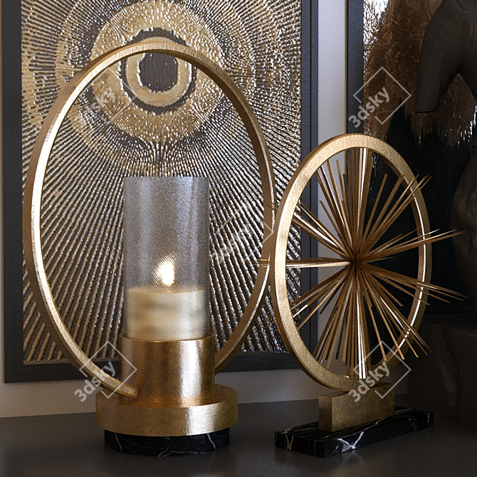 Elegant Decor Set 2015 3D model image 2