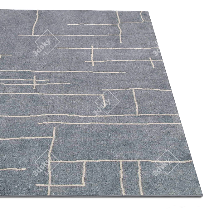 Archive-Inspired Rug Collection 3D model image 2