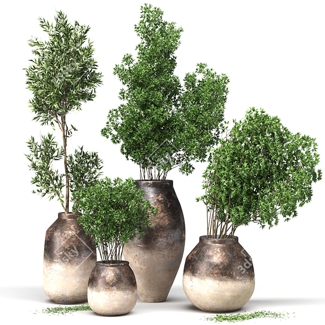 Creative Plant 3D Models Pack 3D model image 1