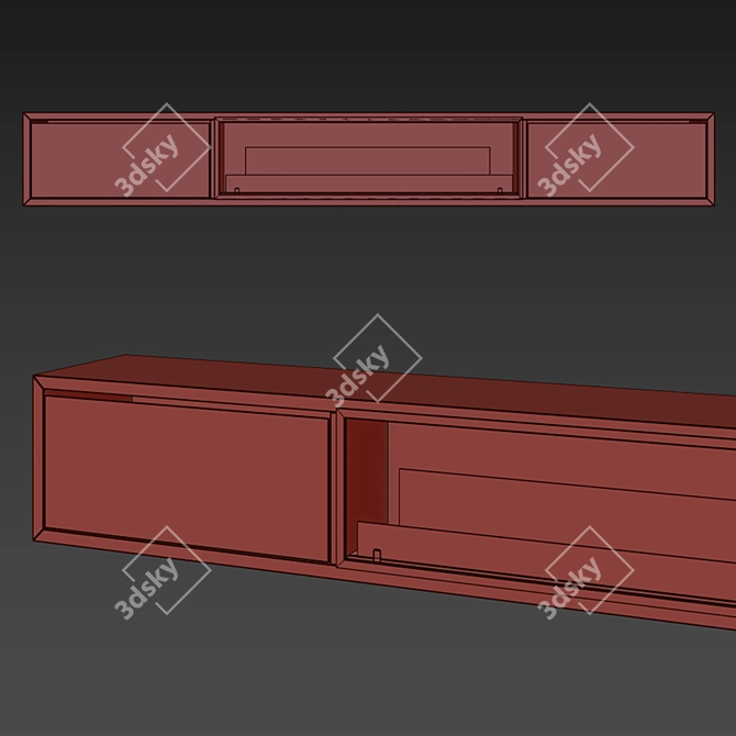 Title: Fireplace TV Cabinet | Modern Design 3D model image 2