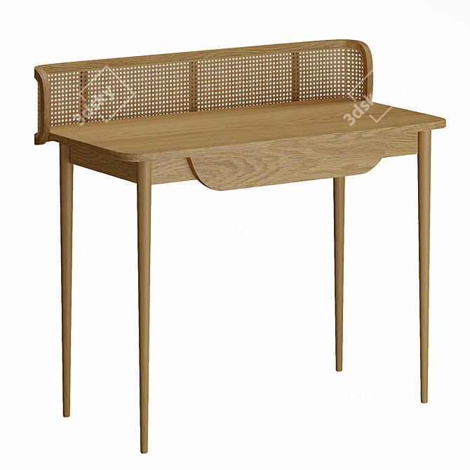 Buisseau Woven Writing Desk 3D model image 1