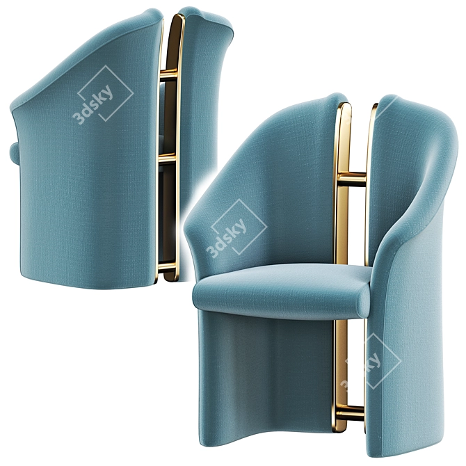 Modern Comfort: Apart Armchair 3D model image 3