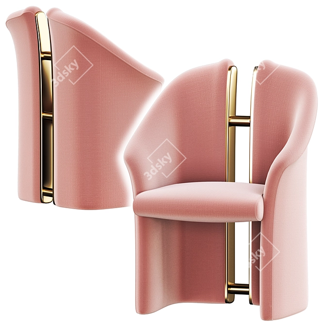 Modern Comfort: Apart Armchair 3D model image 4