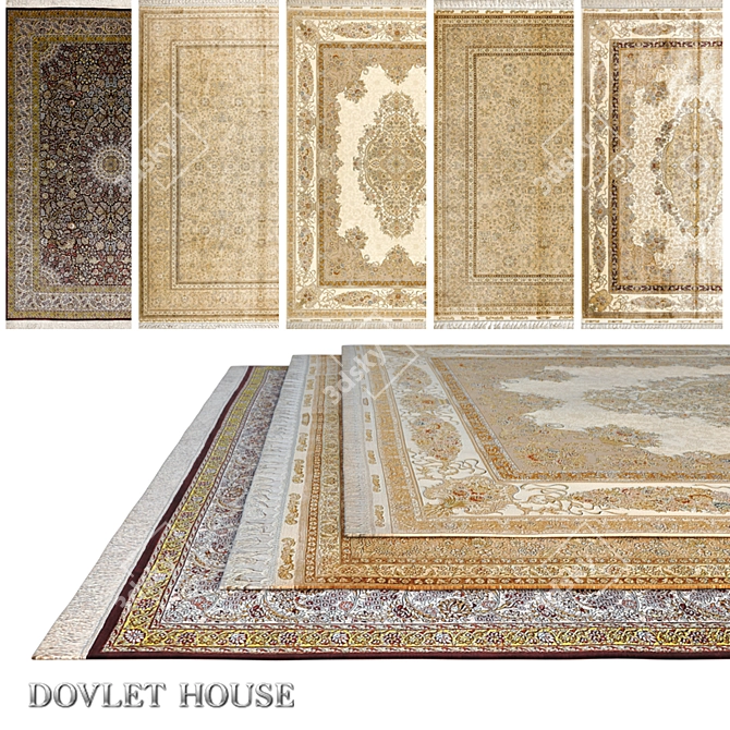 Luxurious Silk and Wool Carpets - DOVLET HOUSE 3D model image 1