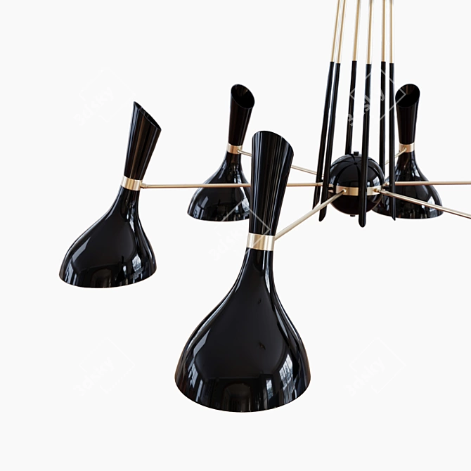 Nordic Style: Helsinki Suspension Lamp 3D model image 3