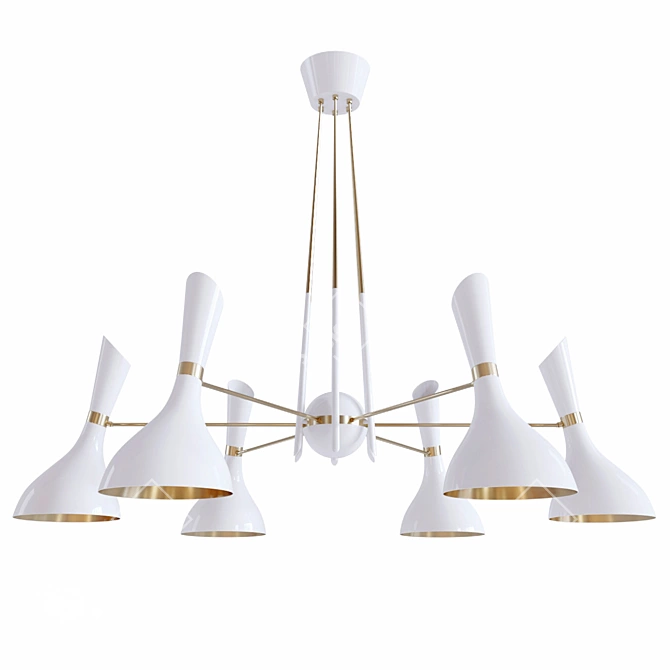 Nordic Style: Helsinki Suspension Lamp 3D model image 5