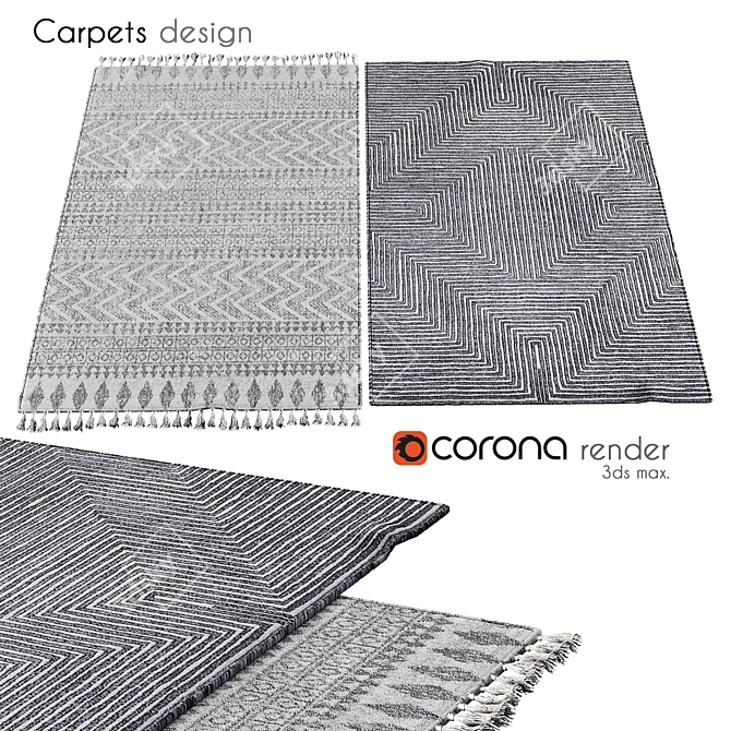 Durable Comfort: Carpets 023 3D model image 1