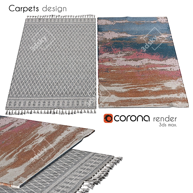Polyblend Carpets: 444 568 Polys 3D model image 1