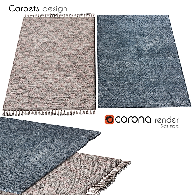 Cozy Carpets: Polyblend Perfection 3D model image 1