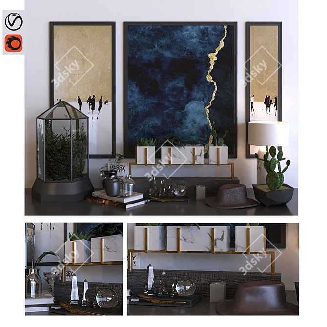 Versatile Decoration Set 2015 3D model image 8