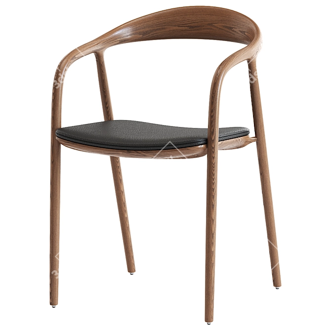 Elegant Artisan Neva Chair 3D model image 1