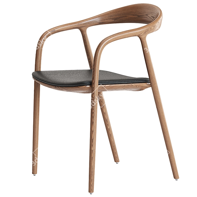 Elegant Artisan Neva Chair 3D model image 3