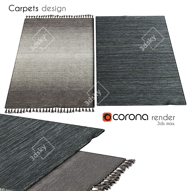 Plushy Comfort Carpets 3D model image 1
