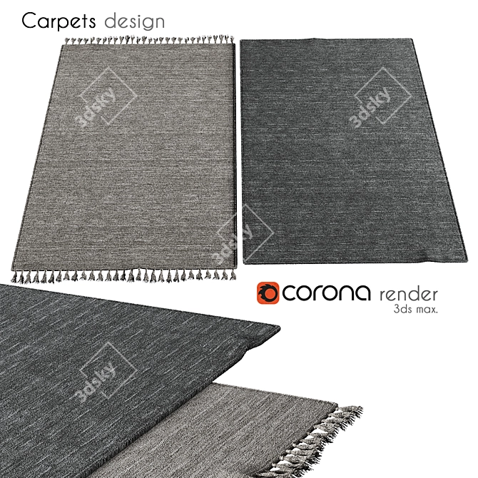 Luxury Velvet Carpets - 052 3D model image 1