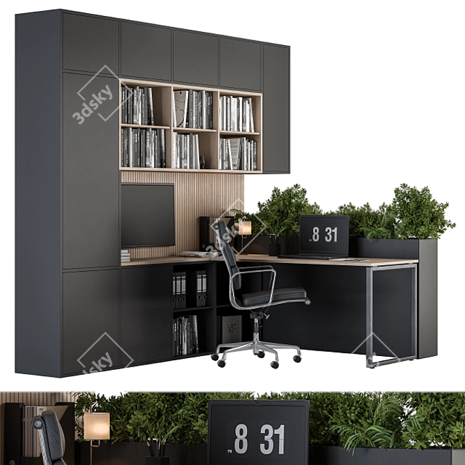 Efficient Office Furniture Set 23 3D model image 1