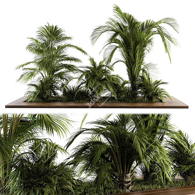 Tropical Garden Set - Outdoor Bliss! 3D model image 1