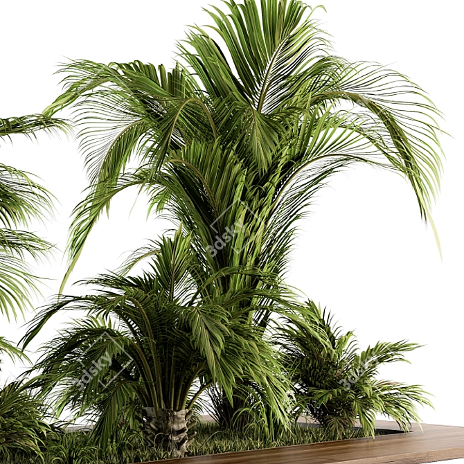 Tropical Garden Set - Outdoor Bliss! 3D model image 3