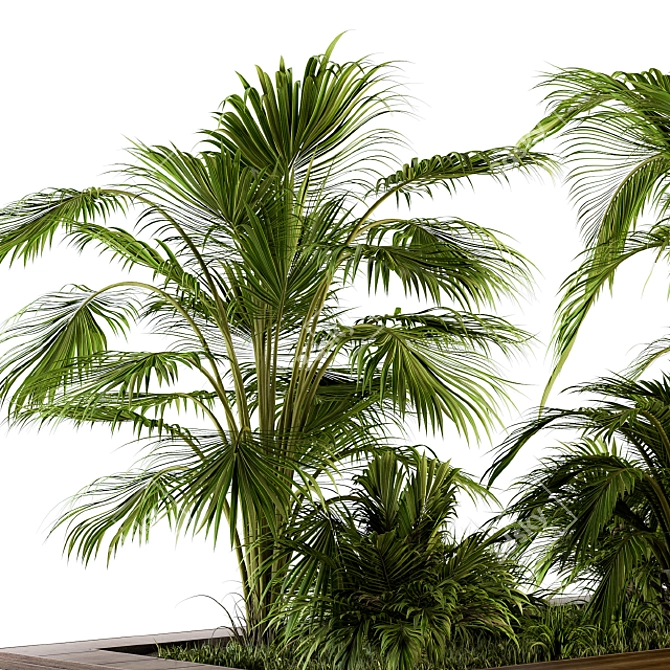 Tropical Garden Set - Outdoor Bliss! 3D model image 4