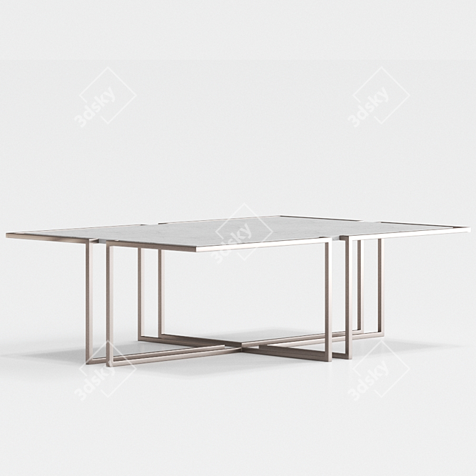 Italian Design Cocoon Dining Table 3D model image 2