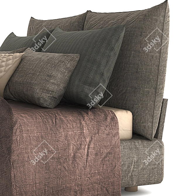 Dream Linen Beds - Poliform's Timeless Elegance 3D model image 3