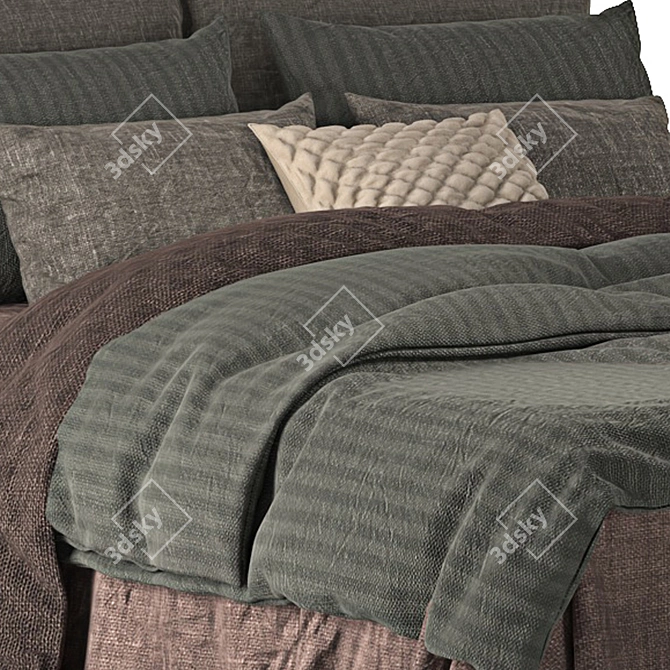 Dream Linen Beds - Poliform's Timeless Elegance 3D model image 5