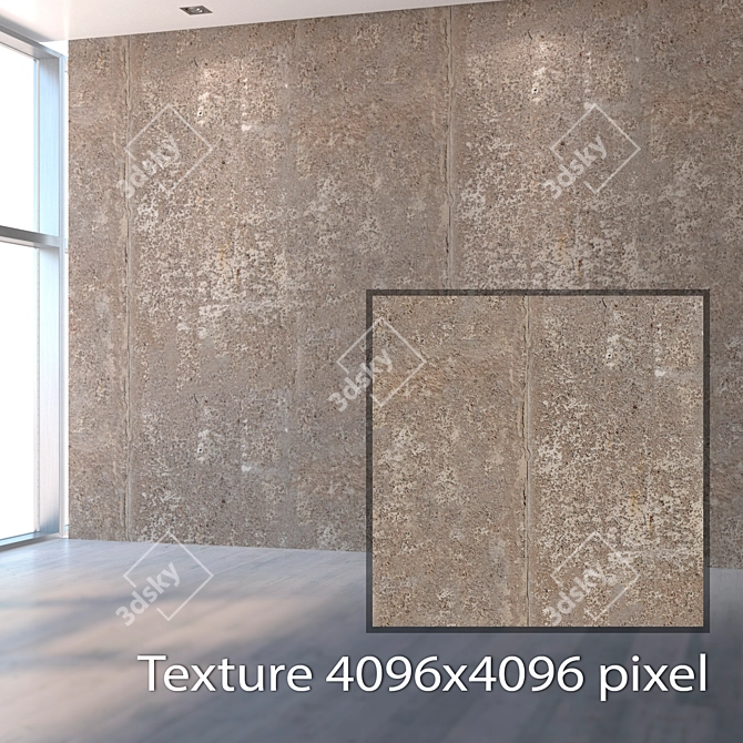 Seamless Plaster Texture: High Resolution, Detailed 3D model image 2