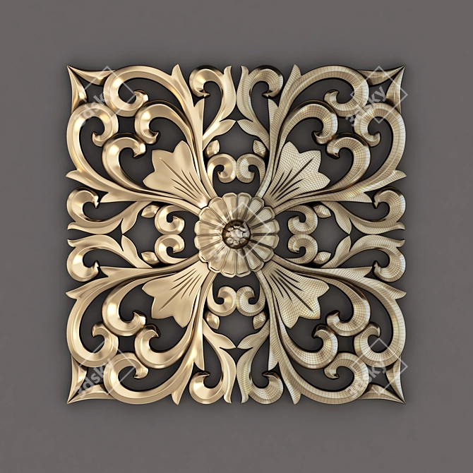 Elegant Decor Ornament Set 3D model image 5