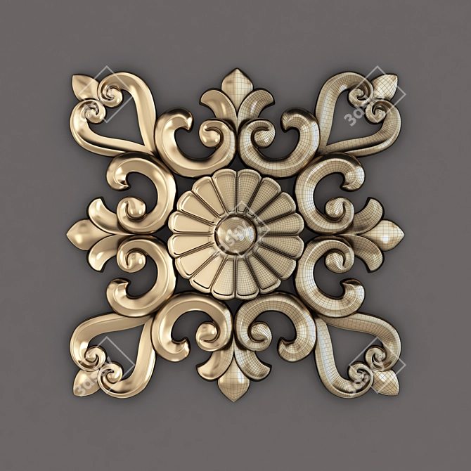 Elegant Decor Ornament Set 3D model image 1