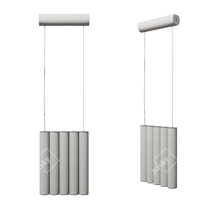 Gamma L 5 Pendant Suspension 3D model image 3