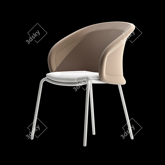 Elevate your dining experience with Mindo 114 Chair! 3D model image 1