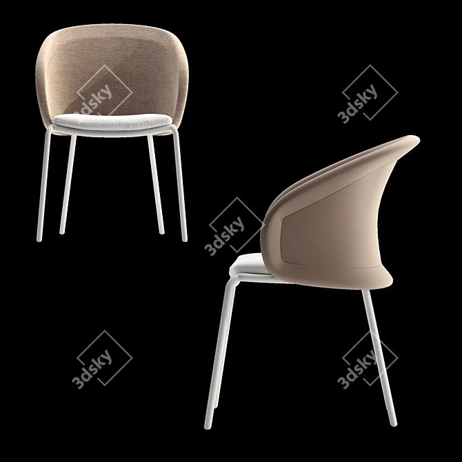 Elevate your dining experience with Mindo 114 Chair! 3D model image 2