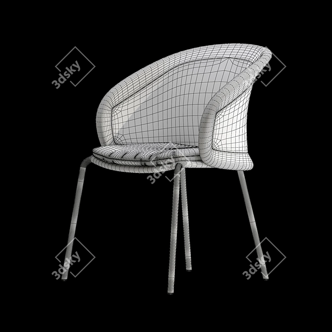 Elevate your dining experience with Mindo 114 Chair! 3D model image 3