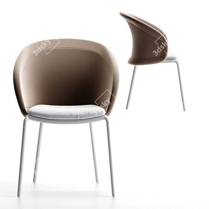 Elevate your dining experience with Mindo 114 Chair! 3D model image 5