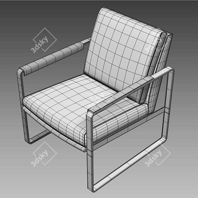 Cozy Comfort Armchair 3D model image 4