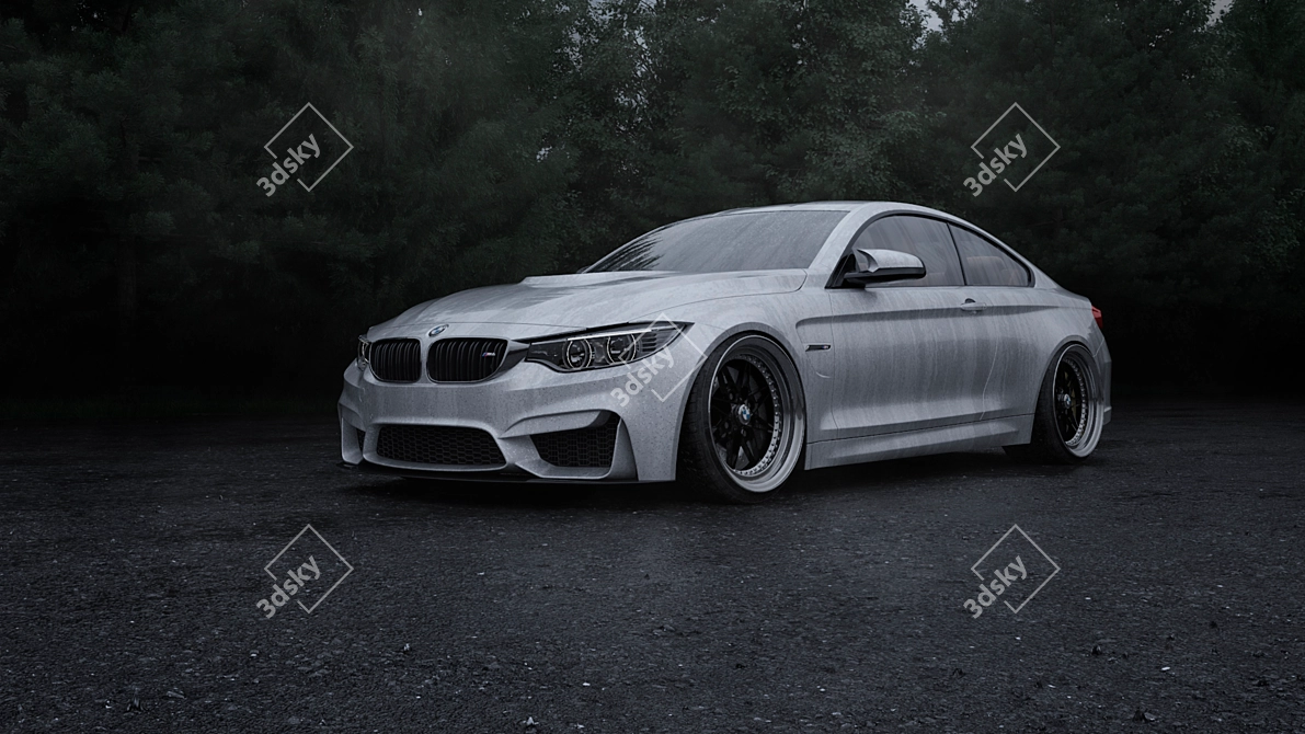 Title: High-Quality BMW M4 3D Model 3D model image 1