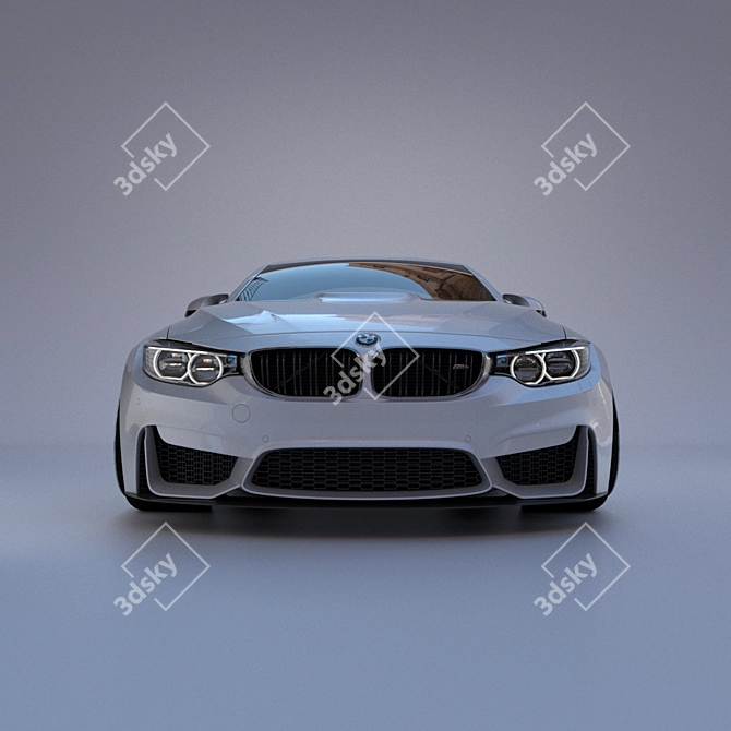 Title: High-Quality BMW M4 3D Model 3D model image 3