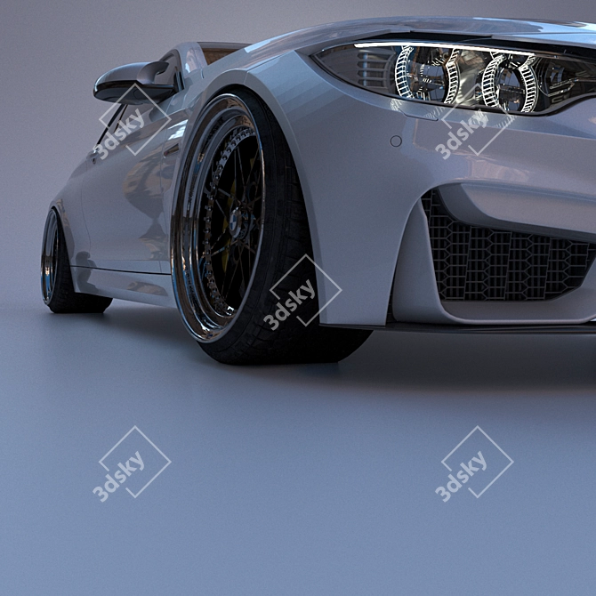 Title: High-Quality BMW M4 3D Model 3D model image 5