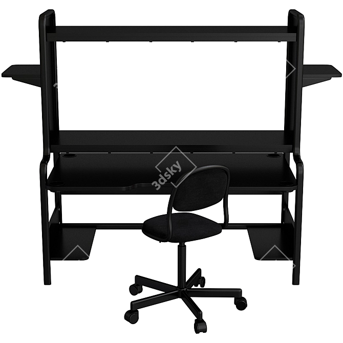 IKEA Fredde Workstation 3D model image 1