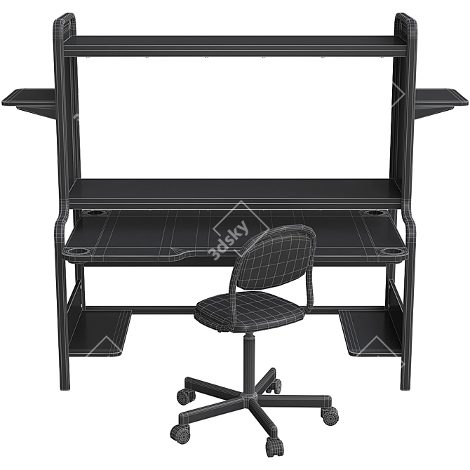 IKEA Fredde Workstation 3D model image 2