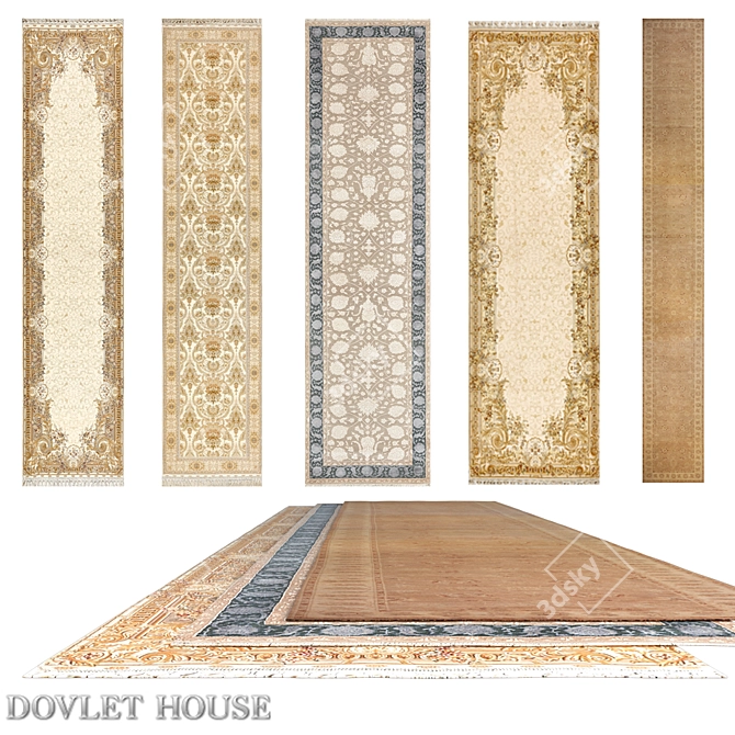 Title: Luxury Carpet Runners Collection 3D model image 1