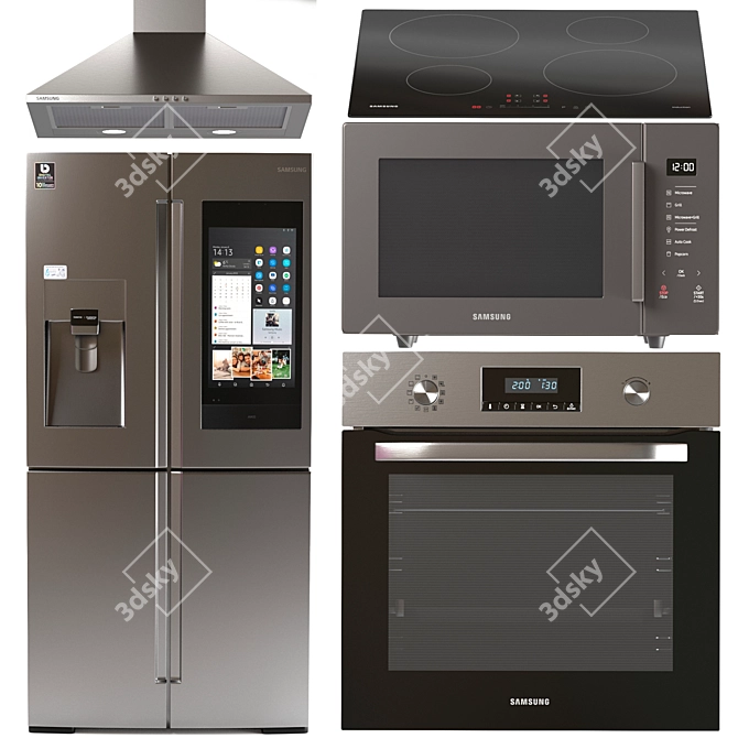 Samsung Kitchen Master Set 3D model image 1