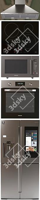 Samsung Kitchen Master Set 3D model image 3