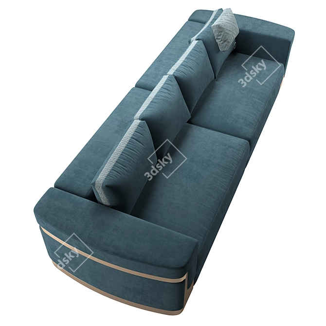 Luxurious Fendi Casa Ray Sofa 3D model image 10