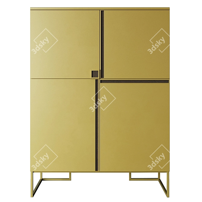 Modern Italian Buffet Regolo: Stylish, Spacious, and Elegant 3D model image 1