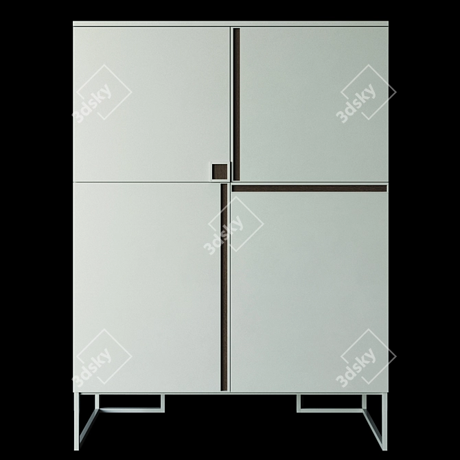 Modern Italian Buffet Regolo: Stylish, Spacious, and Elegant 3D model image 7