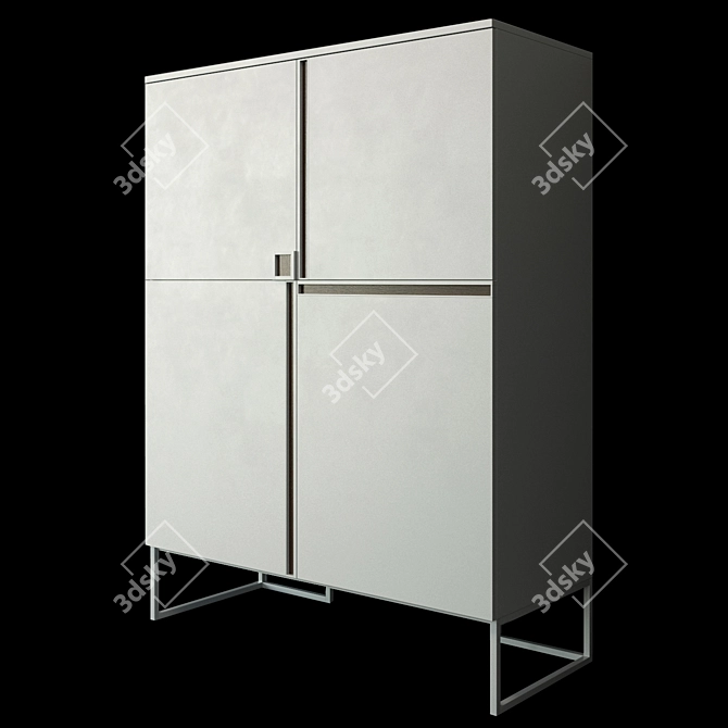 Modern Italian Buffet Regolo: Stylish, Spacious, and Elegant 3D model image 8