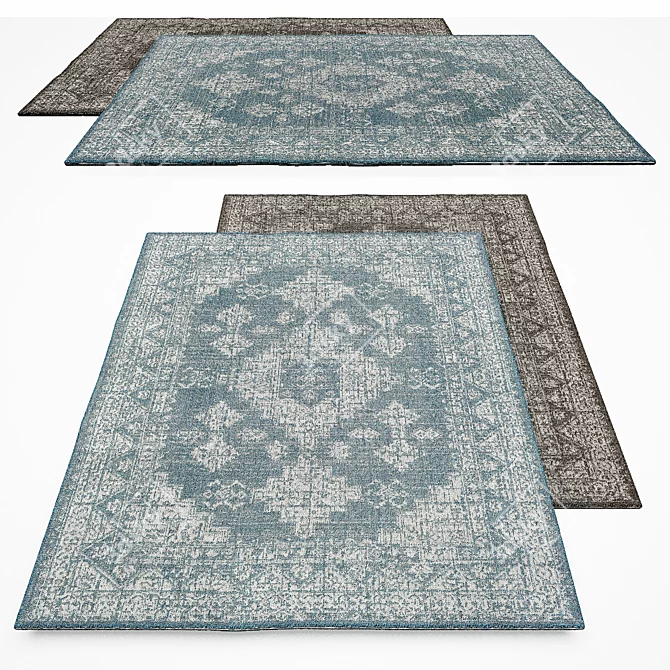 Veranda Indoor/Outdoor Rug: Turkish Polypropylene 3D model image 2